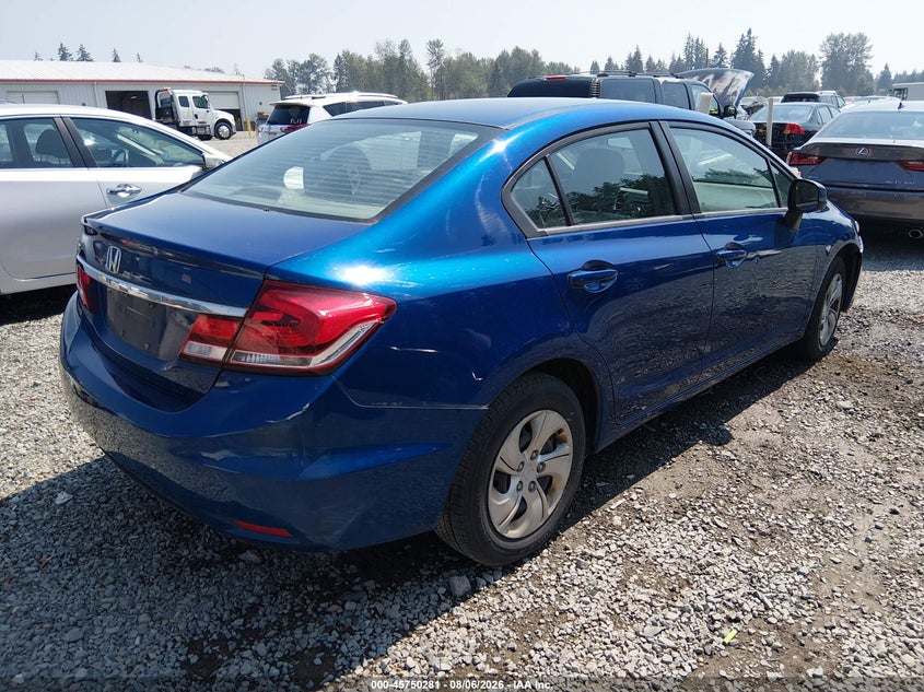 Vin: 19xfb2f57de293976, lot: 46249003, honda civic lx 20134