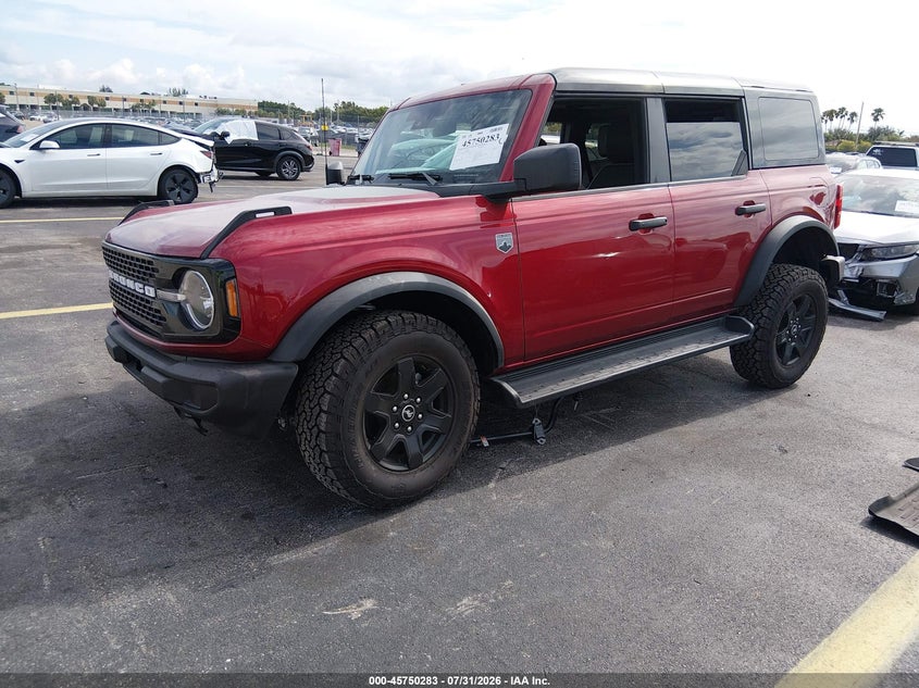 Vin: 1fmde7bhxslb66912, lot: 46249005, ford bronco big bend 20252