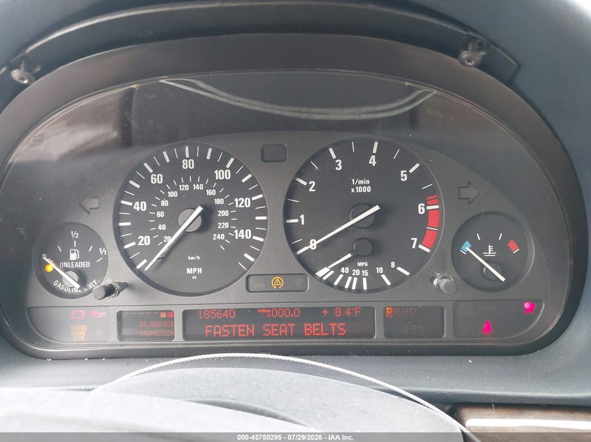 1999 BMW 740IA auction photo 7