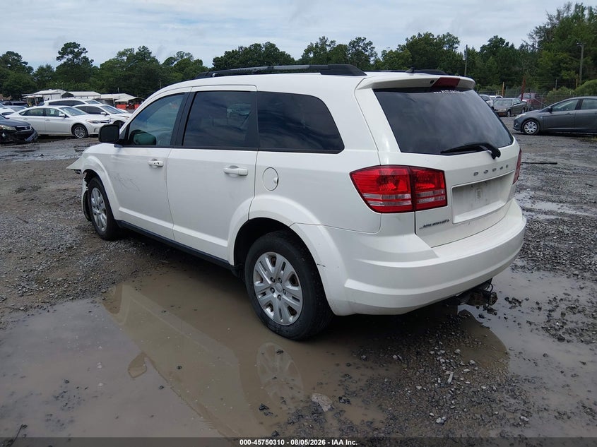 Vin: 3c4pdcab1kt873380, lot: 46249032, dodge journey se value package 20193