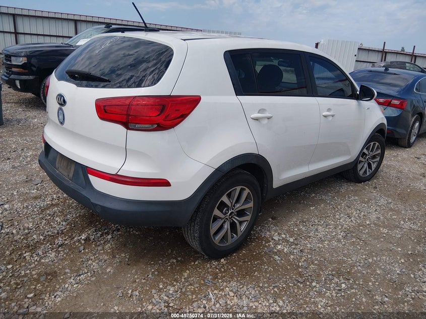 Vin: kndpbcac0g7873557, lot: 46249096, kia sportage lx 20164