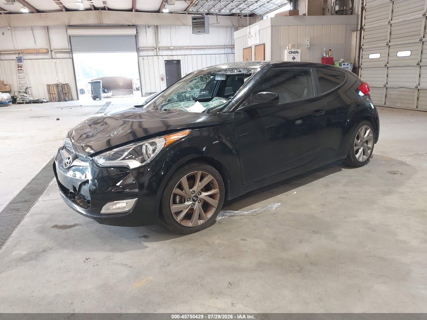 Vin: kmhtc6ad3hu322320, lot: 46249151, hyundai veloster 20172