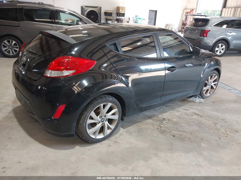 Vin: kmhtc6ad3hu322320, lot: 46249151, hyundai veloster 20174
