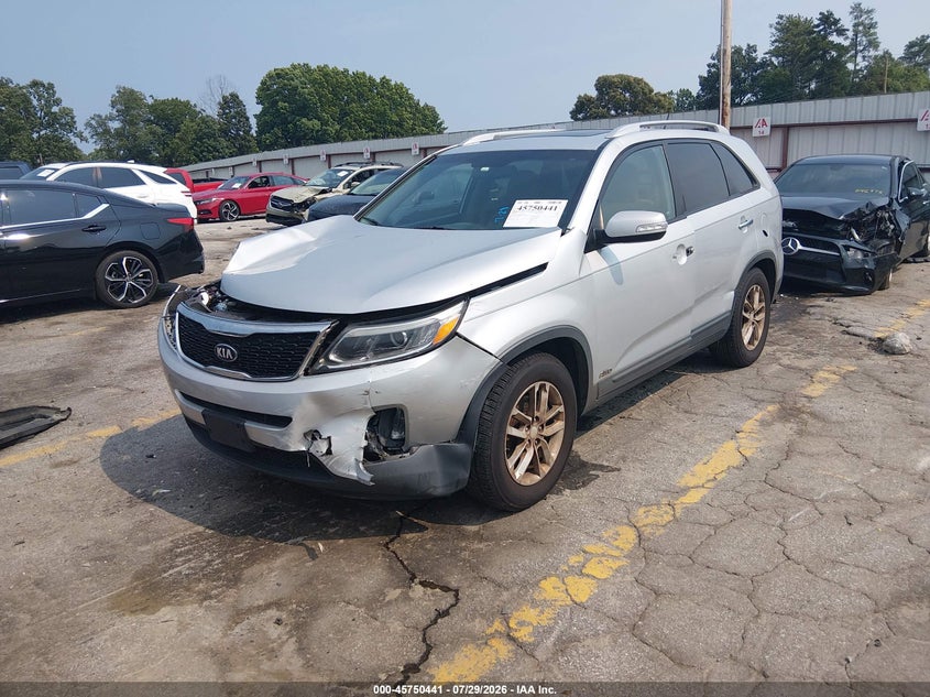 Vin: 5xyktca68eg450341, lot: 46249163, kia sorento lx 20142