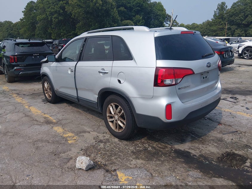 Vin: 5xyktca68eg450341, lot: 46249163, kia sorento lx 20143