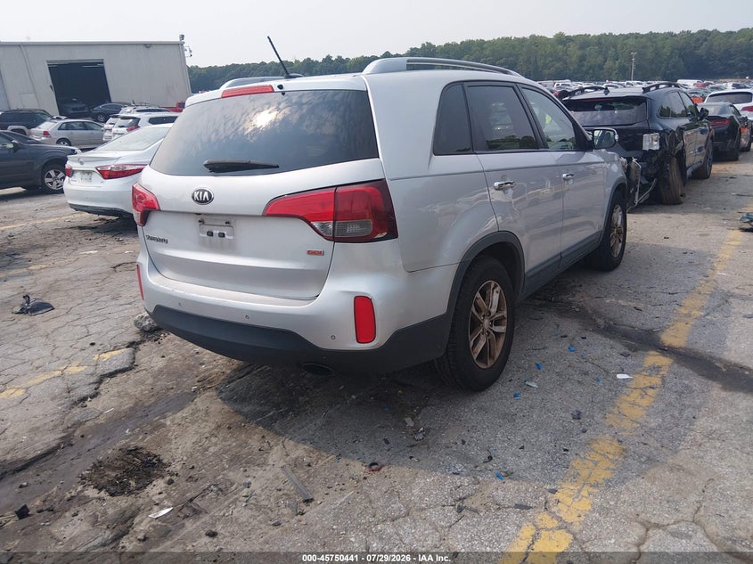Vin: 5xyktca68eg450341, lot: 46249163, kia sorento lx 20144
