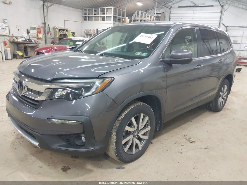 Vin: 5fnyf6h57mb004123, lot: 46249203, honda pilot awd ex-l 20212