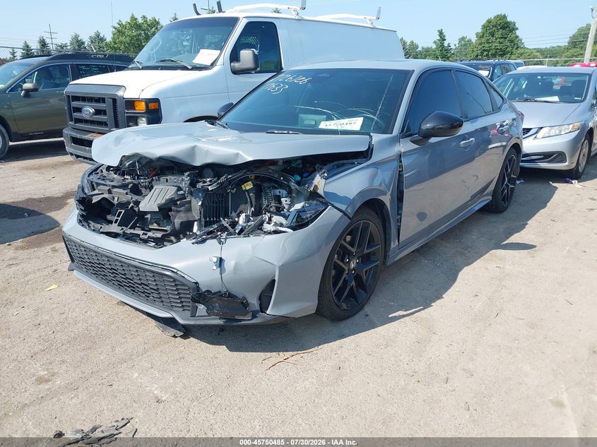 Vin: 2hgfe4f85sh307633, lot: 46249207, honda civic hybrid sport/sport touring 20252