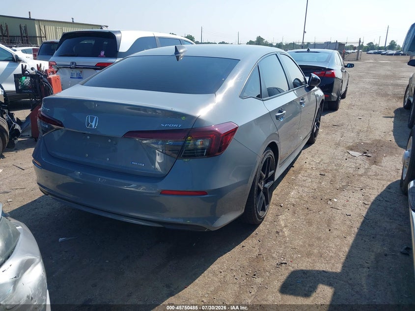 Vin: 2hgfe4f85sh307633, lot: 46249207, honda civic hybrid sport/sport touring 20254