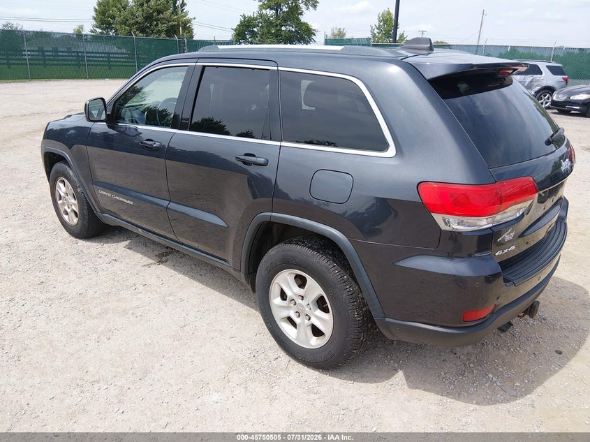 Vin: 1c4rjfag8gc332537, lot: 46249227, jeep grand cherokee laredo 20163