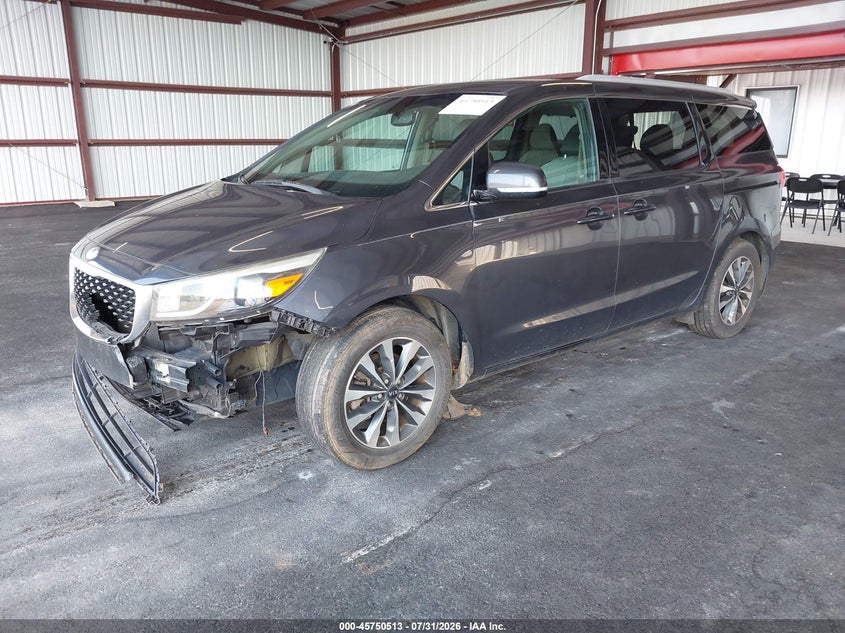 Vin: kndmc5c14f6039349, lot: 46249235, kia sedona sx 20152