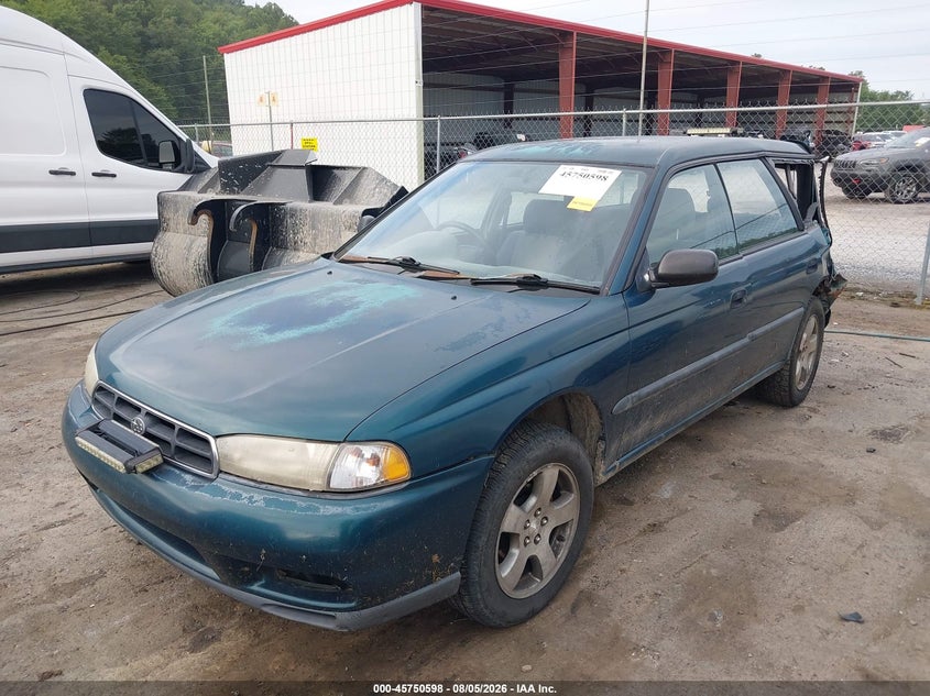 1998 Subaru Legacy, Rear, IAAI, VIN 4S3BK4950W8316159 — photo 2