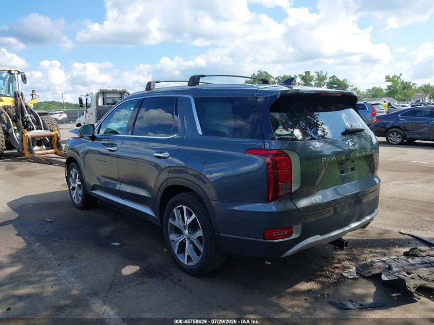 Vin: km8r4dhe7nu483811, lot: 46249351, hyundai palisade sel 20223