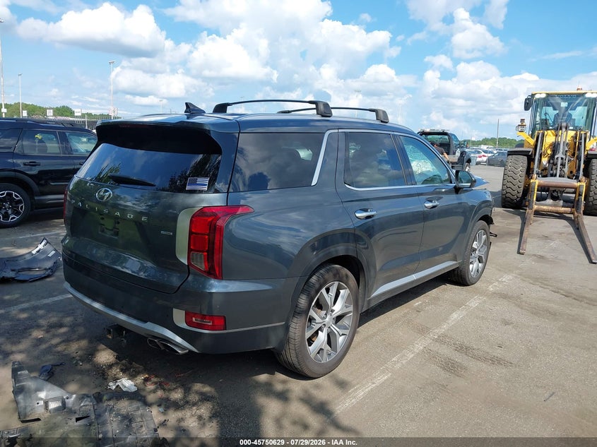 Vin: km8r4dhe7nu483811, lot: 46249351, hyundai palisade sel 20224
