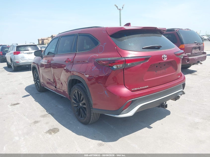 Vin: 5tdkdrah7rs538825, lot: 46249355, toyota highlander xse 20243