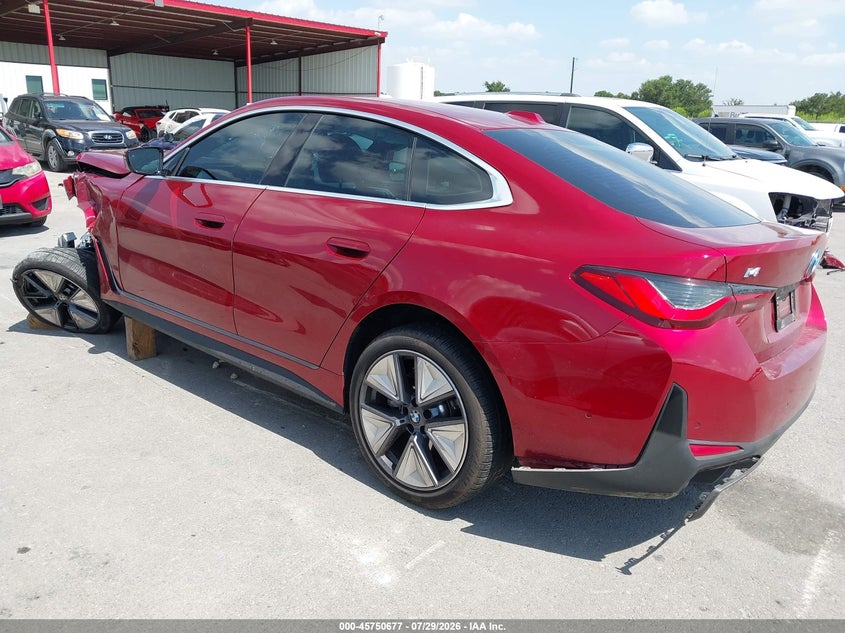 Vin: wby23hd08sft87047, lot: 46249399, bmw i4 gran coupe edrive40 20253