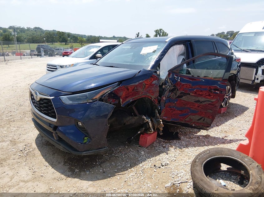 Vin: 5tdhbrch3ns547593, lot: 46249477, toyota highlander hybrid xle 20222