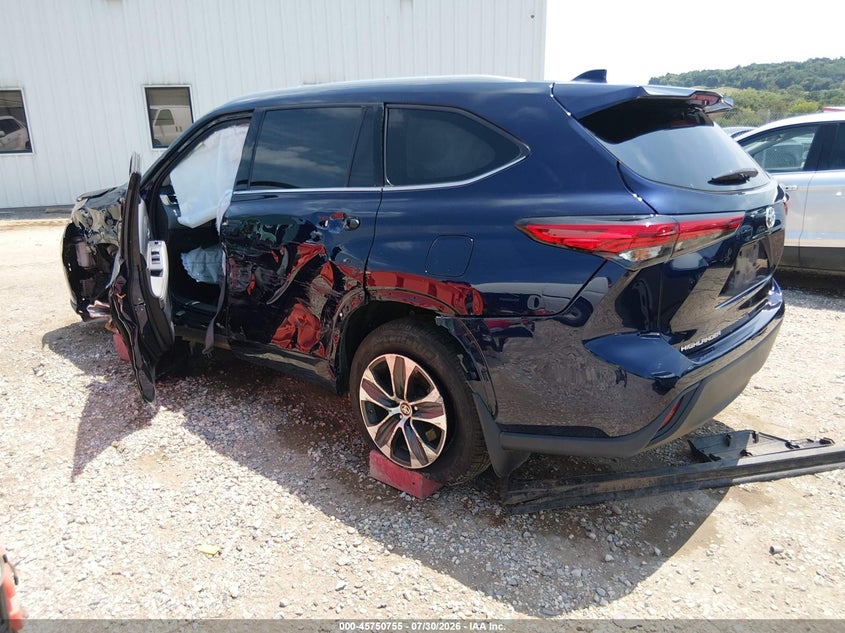 Vin: 5tdhbrch3ns547593, lot: 46249477, toyota highlander hybrid xle 20223