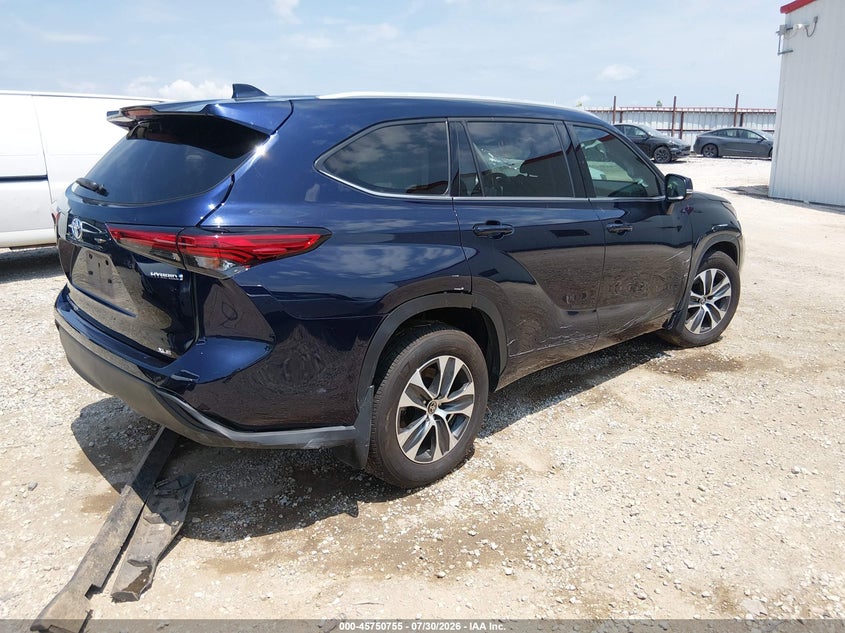 Vin: 5tdhbrch3ns547593, lot: 46249477, toyota highlander hybrid xle 20224