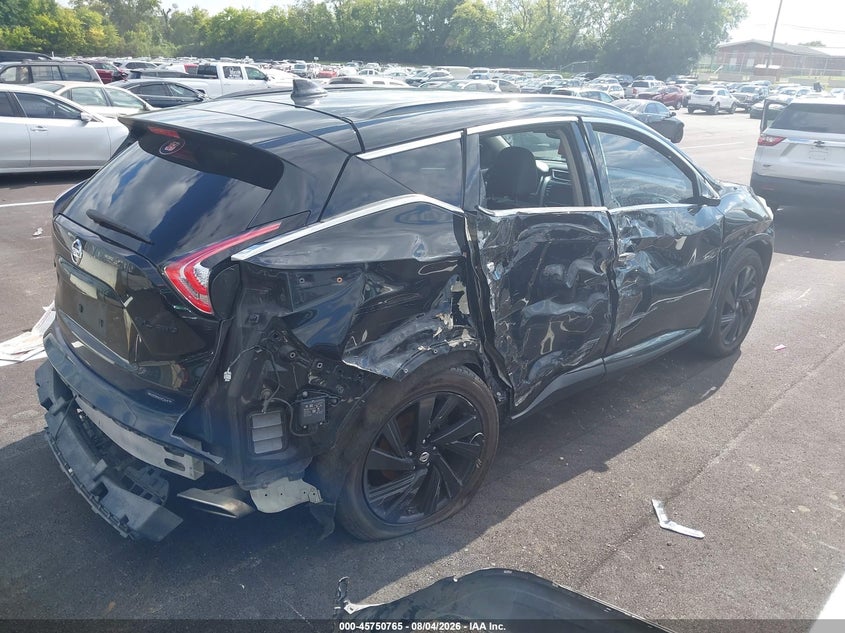 Vin: 5n1az2mh3jn134135, lot: 46249487, nissan murano sl 20184