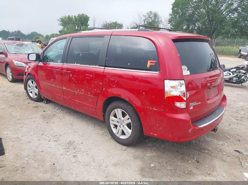 Vin: 2c4rdgdg6dr768802, lot: 46249512, dodge grand caravan crew 20133