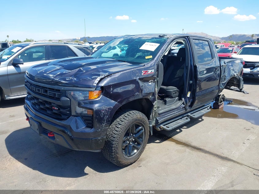 Vin: 3gcpdcek4pg117987, lot: 46249547, chevrolet silverado 1500 4wd  short bed custom trail boss 20232