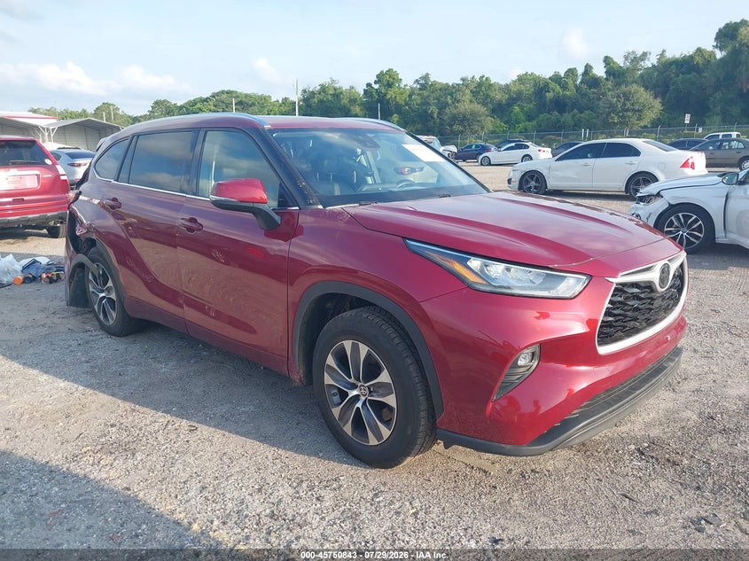 Vin: 5tdgzrah2ls505178, lot: 46249565, toyota highlander xle 2020 img_1