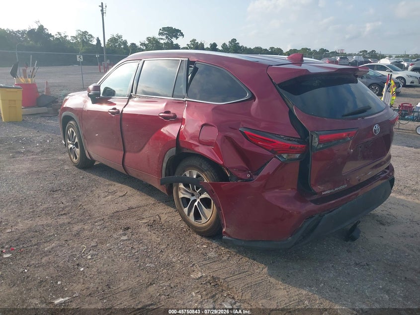 Vin: 5tdgzrah2ls505178, lot: 46249565, toyota highlander xle 20203