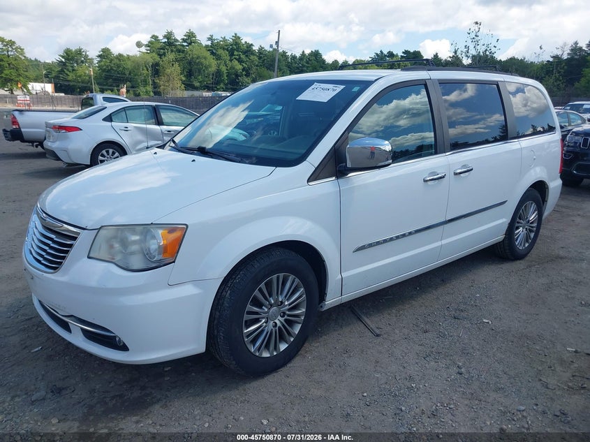 Vin: 2c4rc1cg8er228998, lot: 46249592, chrysler town & country touring-l 20142