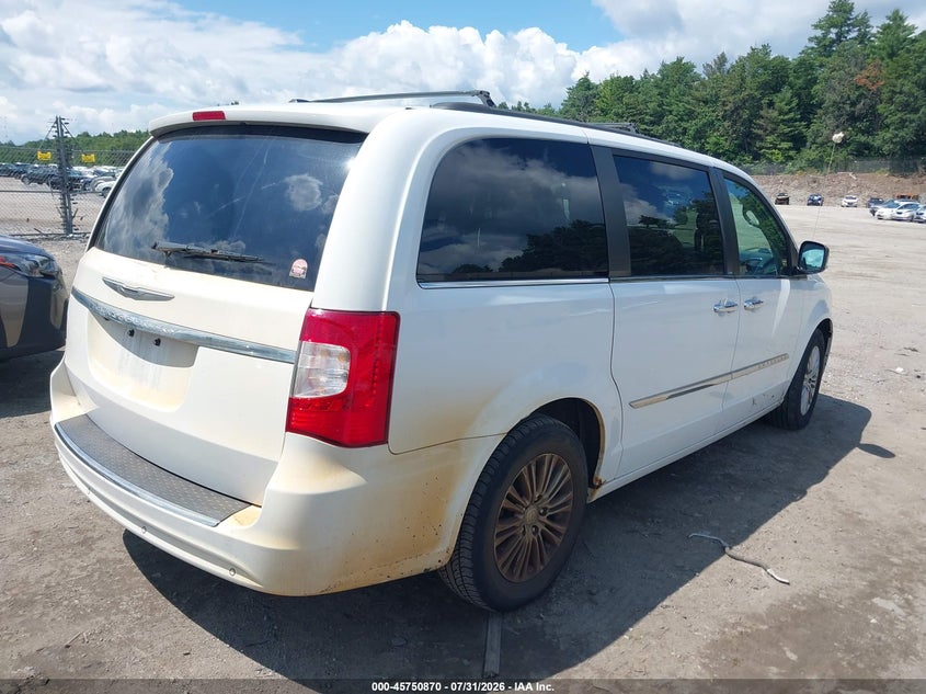 Vin: 2c4rc1cg8er228998, lot: 46249592, chrysler town & country touring-l 20144