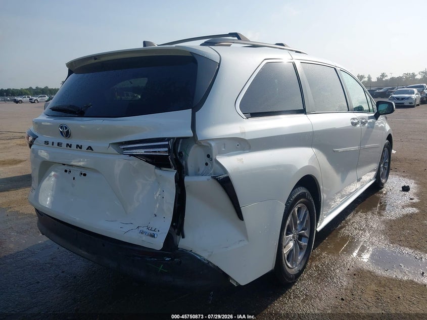 Vin: 5tdyrkec6ms054302, lot: 46249595, toyota sienna xle 20214