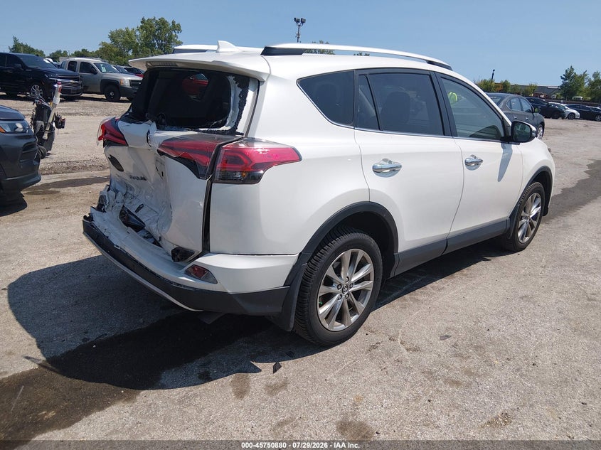 Vin: jtmdfrev0gj084592, lot: 46249602, toyota rav4 limited 20164