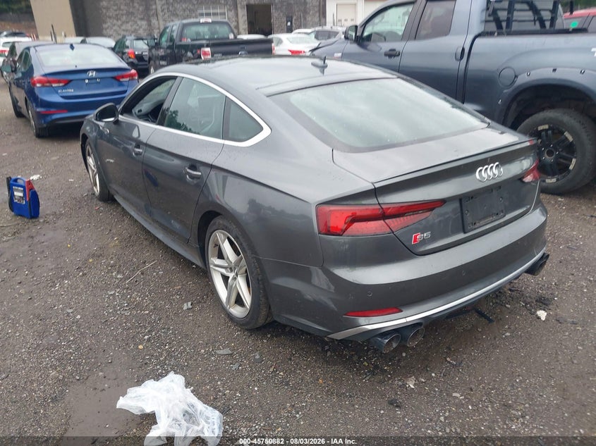 Vin: waub4cf56ja088918, lot: 46249604, audi s5 3.0t premium plus 20183