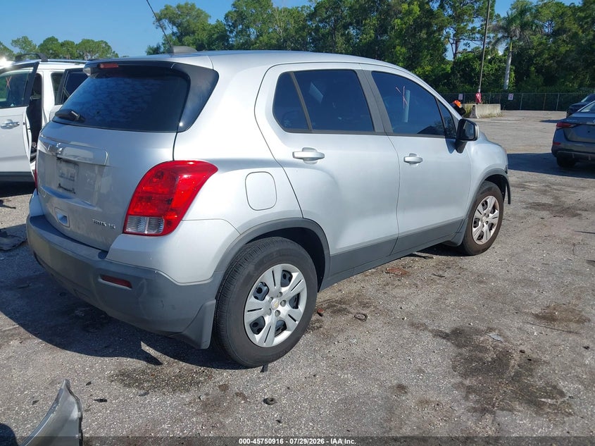 Vin: 3gncjksb3gl275144, lot: 46249638, chevrolet trax ls 20164