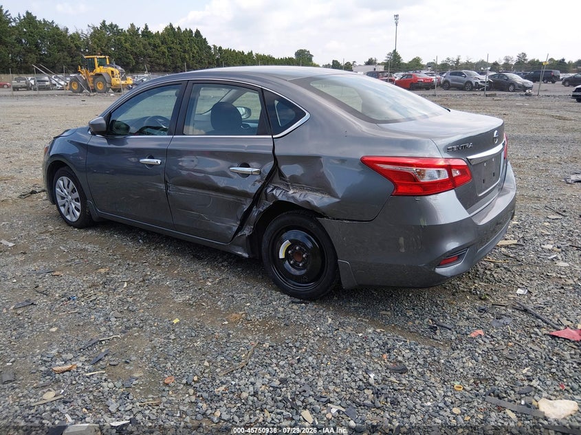 Vin: 3n1ab7ap8gy333701, lot: 46249659, nissan sentra s 20163