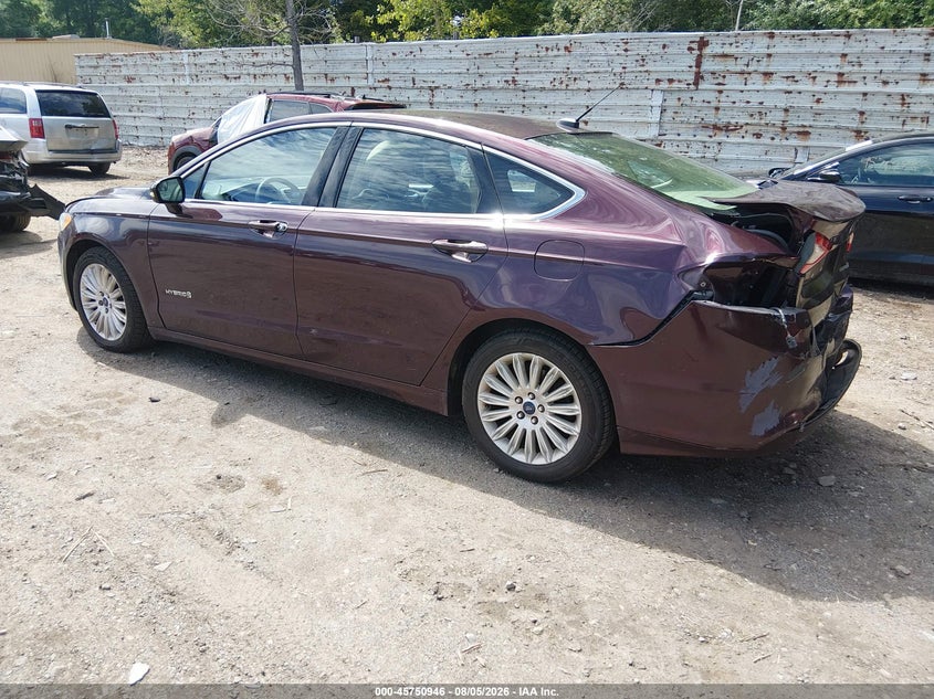Vin: 3fa6p0lu7dr224219, lot: 46249668, ford fusion hybrid se 20133