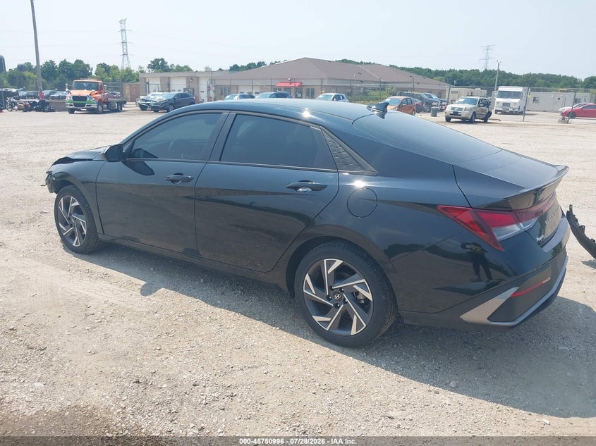 Vin: kmhlm4dg3su060474, lot: 46249718, hyundai elantra sel sport 20253