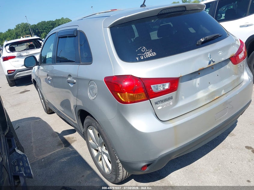 Vin: 4a4ar3au6ee021077, lot: 46249759, mitsubishi outlander sport es 20143