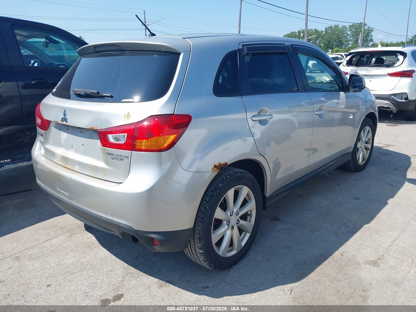 Vin: 4a4ar3au6ee021077, lot: 46249759, mitsubishi outlander sport es 20144