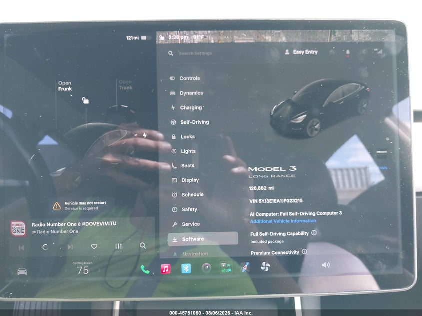 TESLA MODEL 3 2018 VIN 5YJ3E1EA1JF023215