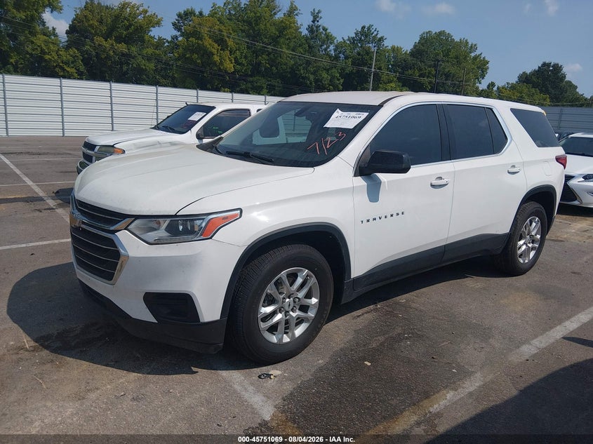 Vin: 1gnerfkw8mj124816, lot: 46249791, chevrolet traverse fwd ls 20212