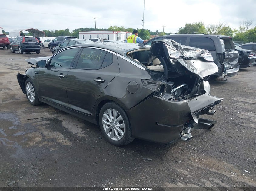 Vin: 5xxgn4a75fg362643, lot: 46249800, kia optima ex 20153
