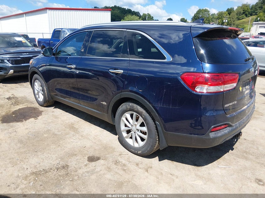 Vin: 5xypg4a34hg211864, lot: 46249851, kia sorento 2.4l lx 20173