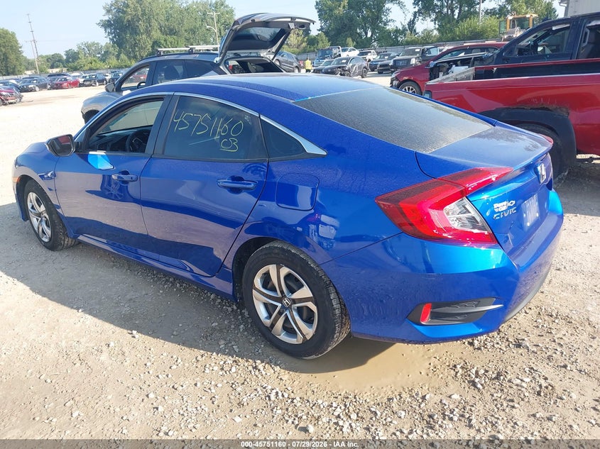 Vin: 19xfc2f54ge014971, lot: 46249882, honda civic lx 20163