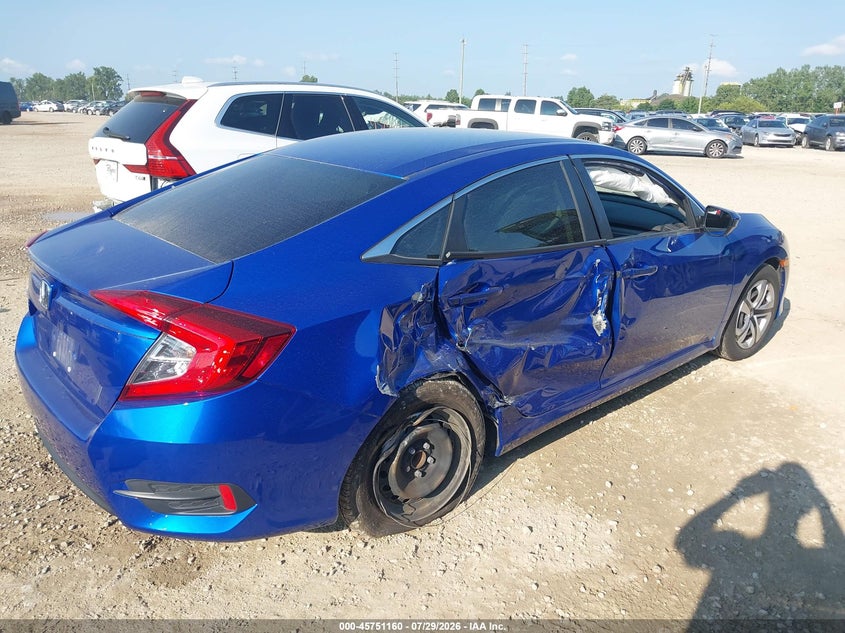 Vin: 19xfc2f54ge014971, lot: 46249882, honda civic lx 20164