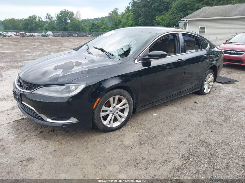 Vin: 1c3cccab8fn674807, lot: 46249921, chrysler 200 limited 20152