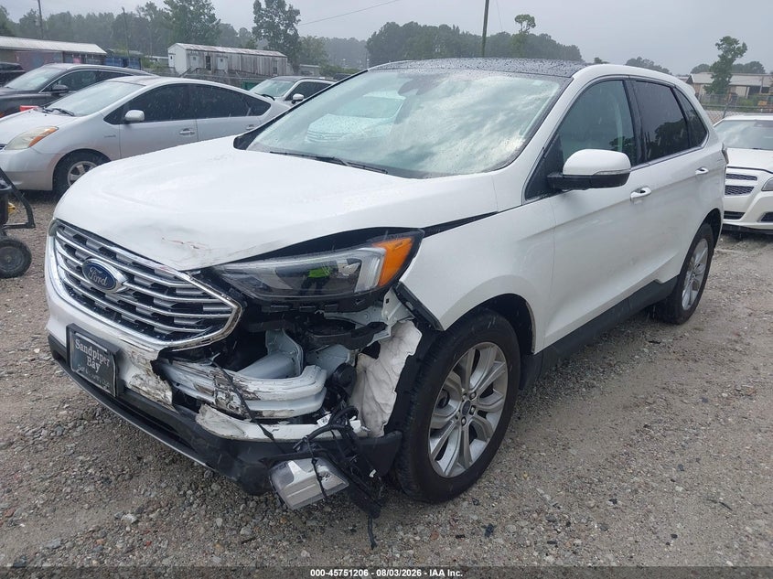 Vin: 2fmpk4k95nbb00057, lot: 46249928, ford edge titanium 20222