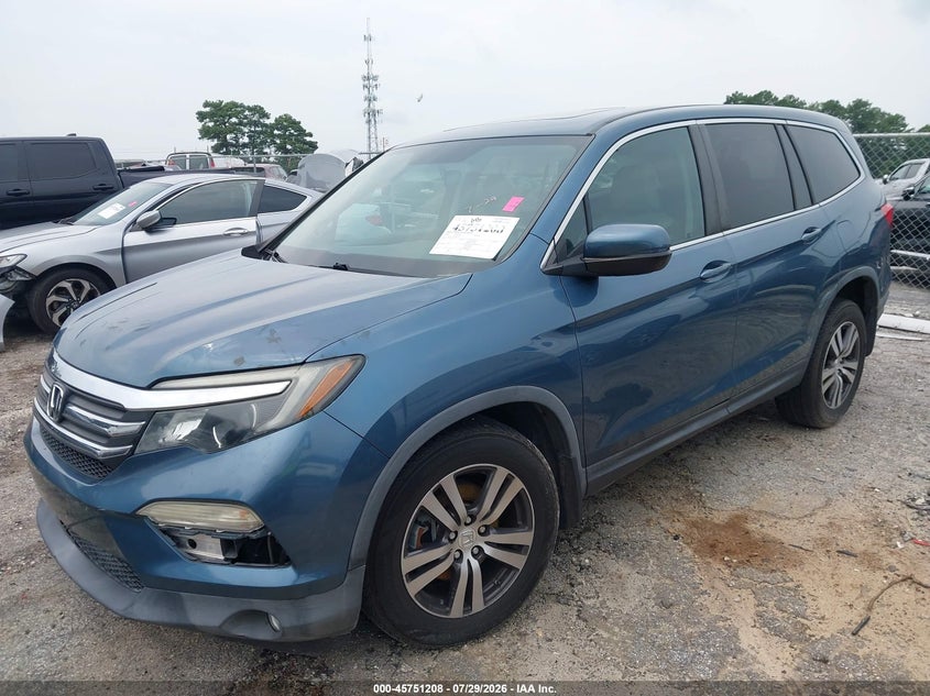 Vin: 5fnyf5h59hb003412, lot: 46249930, honda pilot ex-l 20172