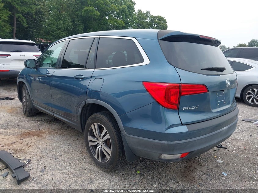 Vin: 5fnyf5h59hb003412, lot: 46249930, honda pilot ex-l 20173