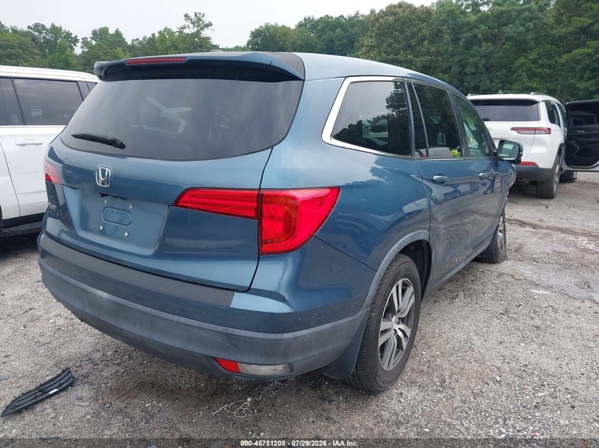 Vin: 5fnyf5h59hb003412, lot: 46249930, honda pilot ex-l 20174